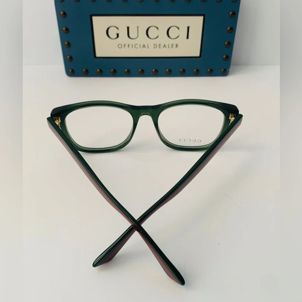 New Authentic Women GUCCI GG0004ON Green 011 Eyelashes